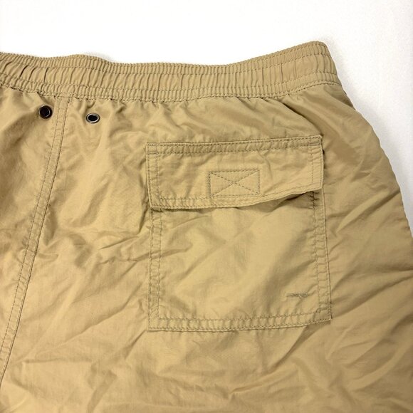 Vintage Polo Ralph Lauren Mens Swim Trunks Khaki Tan Sz XL Lined Nylon 4.5" - Picture 7 of 8